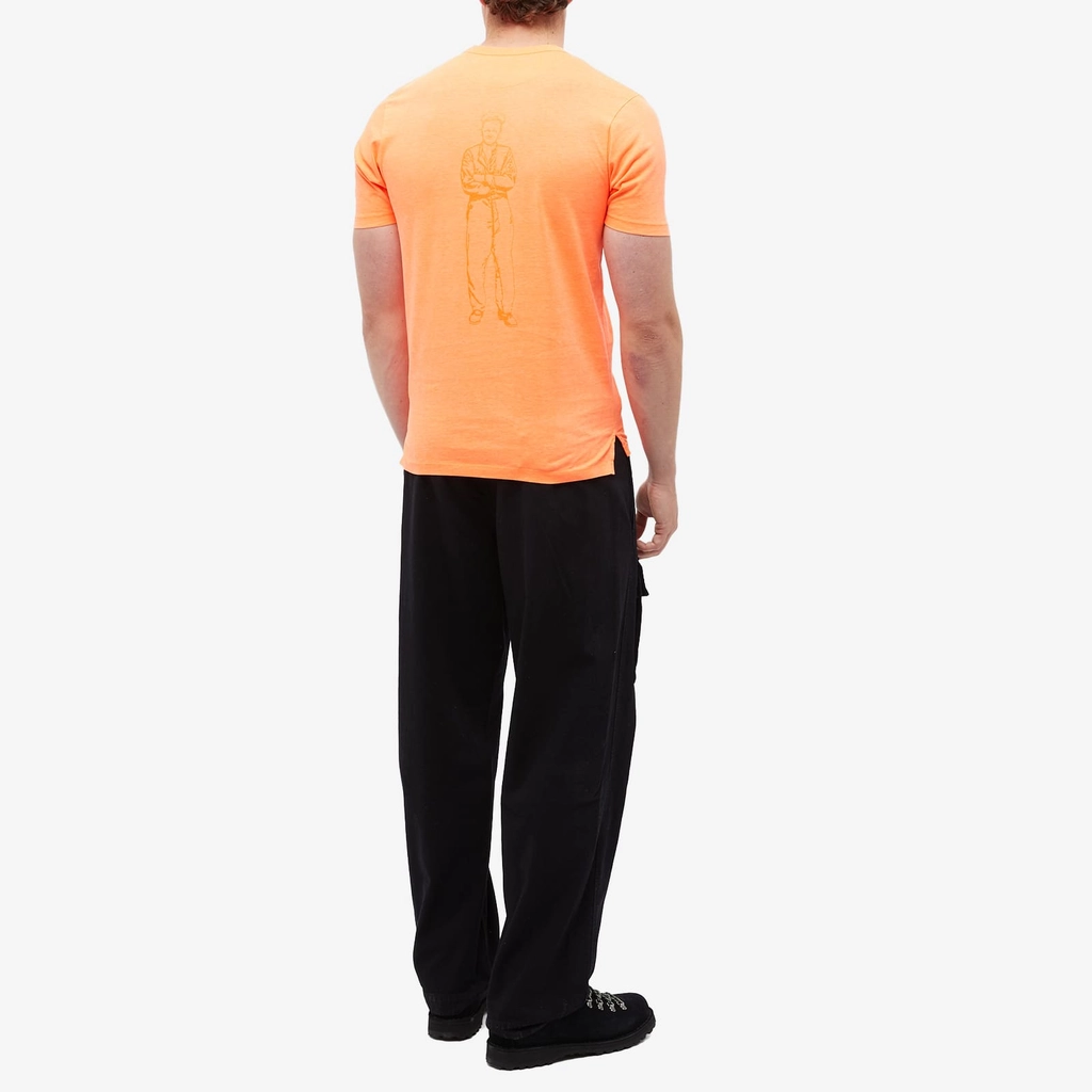 CP Company END. x  Men's ‘Adapt’ Plated Fluo Jersey T-shirt Orange
